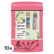 蔘大王 薄荷香茅康福茶包, 含薄荷、檸檬香茅、甘草, 3g, 10袋, 15包