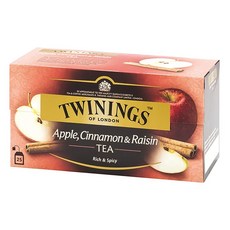 TWININGS 唐寧茶 異國香蘋茶, 蘋果、肉桂、葡萄乾, 富有異國風味, 25入茶包, 2g, 25包, 1盒