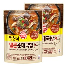 오뚜기 병천식 얼큰 순대국밥, 500g, 2개 2개, 500g