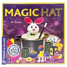 THAMES&KOSMOS Steam益智遊戲，魔法帽，35個魔術，6歲以上，44個道具, MAGIC-hat-680282, 1盒