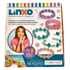 make it real 美麗夢工坊 拼點創藝手環組, Seaside Style Jewelry Design Set, 186 PCS, 1組