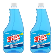 윈덱스 유리세정제 리필, 500ml, 2개