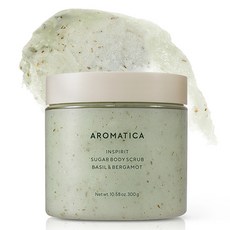 AROMATICA 糖身體磨砂膏 羅勒佛手柑, 1個, 300g