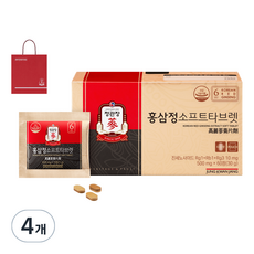 정관장 홍삼정소프트타브렛+쇼핑백, 60정, 4개 60정, 4개
