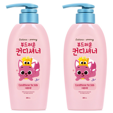 Babience Pinkfong柔軟的護髮素 葡萄柚百合香, 2個, 380ml