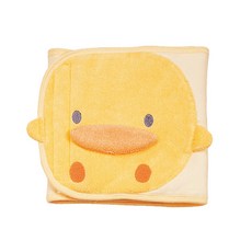 PiYOPiYO 黃色小鴨造型夏季小肚圍，棉質材質，透氣吸濕保暖, 黃色