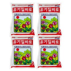 앙플랜트 모든식물용 알갱이 유기질 비료 1kg, 4개