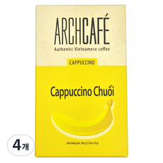 아치카페 바나나 카푸치노 커피믹스, 20g, 12개입, 4개