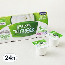 풀무원다논 그릭 설탕무첨가 플레인, 90g, 8개입, 3개