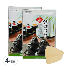 청산에 삼각김밥 김 10g x 2p + 틀, 4세트, 20g