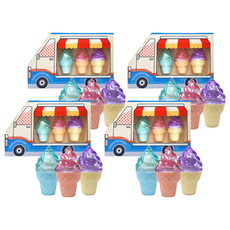 冰淇淋車嬰兒潤唇膏 5g x 3 種套裝, 4組