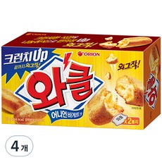 오리온 돌아온 와클 어니언바게트맛, 76g, 4개