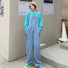 루나걸 여성용 밀파 데님 멜방 바지