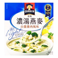 QUAKER 桂格 濃湯燕麥 白醬雞肉風味 5入, 225g, 1盒