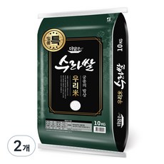 더담은 2024년산 햅쌀 우리미 수라쌀, 특등급, 10kg, 2개