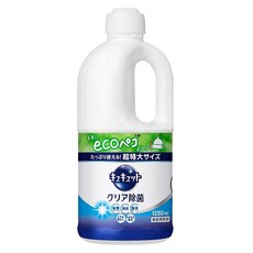 Kao 花王 Cucute 珂珂透 洗碗精 除菌, 少量使用輕鬆去除油漬 清新香氣溫和不刺激 中性配方呵護雙手, 1.25L, 1瓶