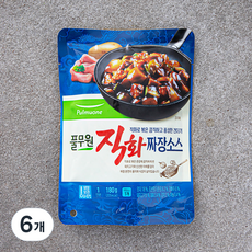 풀무원 직화짜장소스1입, 180g, 6개 - 위드잇짜장