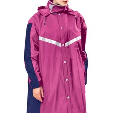 TAHSIN 達新牌 TS01連身式全開披肩雨衣一件式雨衣, 袖口強化升級設計, 雙層防水袖口, 背面(3M加寬)反光飾片, 安全無虞, 1入