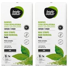 body natur 蜜蠟除毛貼片 手腳用, 16片, 2盒