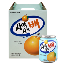 LOTTE 樂天 水梨汁禮盒，238毫升x12罐，韓國原裝進口, 238ml, 12罐