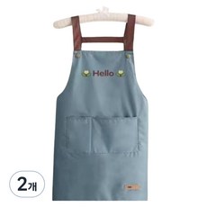 Alpha Commerce優質口袋防水圍裙, 藍色, 2件