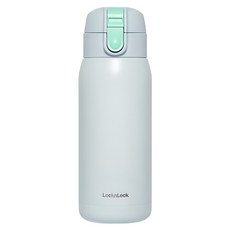 LocknLock 樂扣樂扣 School Fit棉花糖色系一觸式彈蓋水壺, 藍色, 370ml, 1個