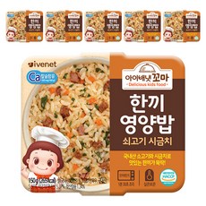 ivenet 艾唯倪 即食營養副食品, 150g, 6盒, 牛肉菠菜口味