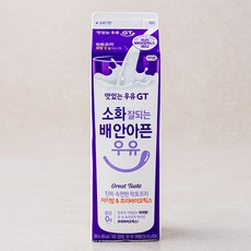 맛있는우유GT 소화 잘되는 배 안아픈 락토프리우유 저지방 & 프리바이오틱스, 900ml, 1개