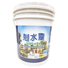 KINGCAT 貓王油漆 新剋水靈屋頂防水塗料 K1-426 雅緻白 5加侖, 1桶