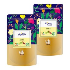 High Tea 伂橙 玉米鬚茶, 台灣在地高品質紅鬚玉米筍, 無咖啡因, PLA立體環保茶包, 2g, 12包, 2袋