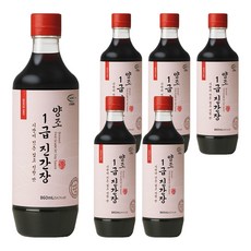 신앙촌 양조 1급 진간장, 5개, 860ml
