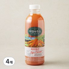 아침에주스 제주당근 주스, 4개, 750ml
