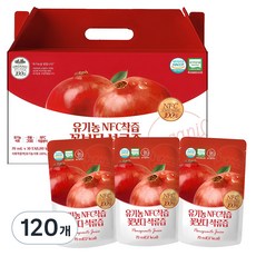 유기농마루 유기농 NFC 착즙 꽃보다 석류즙, 70ml, 120개 2100ml, 4박스