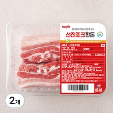 선진포크 한돈 오겹살 수육용 (냉장), 1kg, 2개