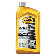 Pennzoil PLATINUM FULL SYN 全合成機油 5W-30，946ml, 5w30, 1瓶
