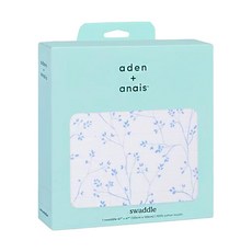 aden + anais 經典多功能包巾, 120x120公分, 100%棉紗布, 雅緻花柄, 雅致花柄