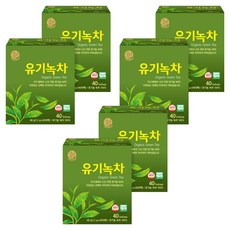 우리차 유기녹차, 1.2g, 40개입, 6개