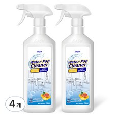대쉬 워터팝 물때 클리너, 750ml, 4개