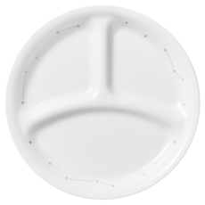 Corelle Brands 康寧餐具 Stargazing系列 三格餐盤, 21.5cm, 白色, 2個