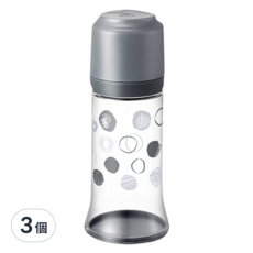MOTHER-K 拋棄式奶瓶 時尚灰 250mL, Tritan材質, 搭配溫感拋棄式奶瓶袋, 3個