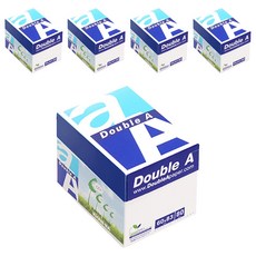 Double A 迷你盒子便條紙, 白色, 500張, 5箱