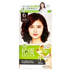 美吾髮植優 護髮染髮霜, 6自然深棕, 1盒