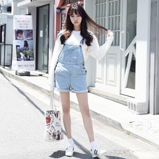 여자멜빵청바지