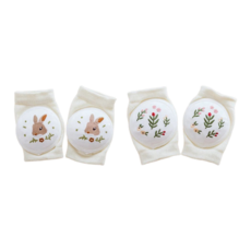 vanibaby 寶寶專用護膝 替換組 Set 2, 大網眼織法透氣不悶熱 碗裝海綿添加透氣孔, 彼得兔+小花園, 1-8歲, 1組