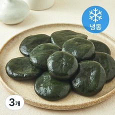 시루조아 우리쌀 쑥향 가득 쑥개떡 (냉동), 500g, 3개