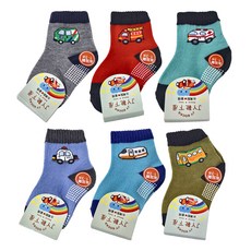 JY SOCKS 靴下屋 童襪 Set, 1-3歲 交通車 12-14cm (12入), 12~14cm