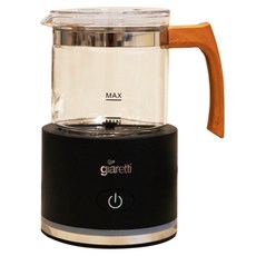 giaretti 珈樂堤 全自動冷熱奶泡機，冷/熱奶泡功能，加熱牛奶，304不鏽鋼杯底，高硼矽耐熱玻璃, GL-9121, 黑色