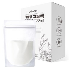 유니맘 대용량 지퍼백 700ml, 1개입, 1개 - 스텐드백