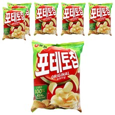 포테토칩 오리지널, 125g, 6개
