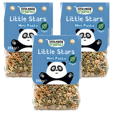 리틀파스타오가닉스 유기농 파스타 리틀스타, 250g, 3개